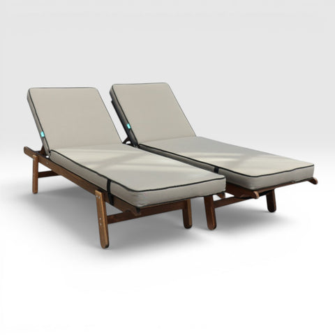 Set 2 pieces Sun loungers-St Tropez